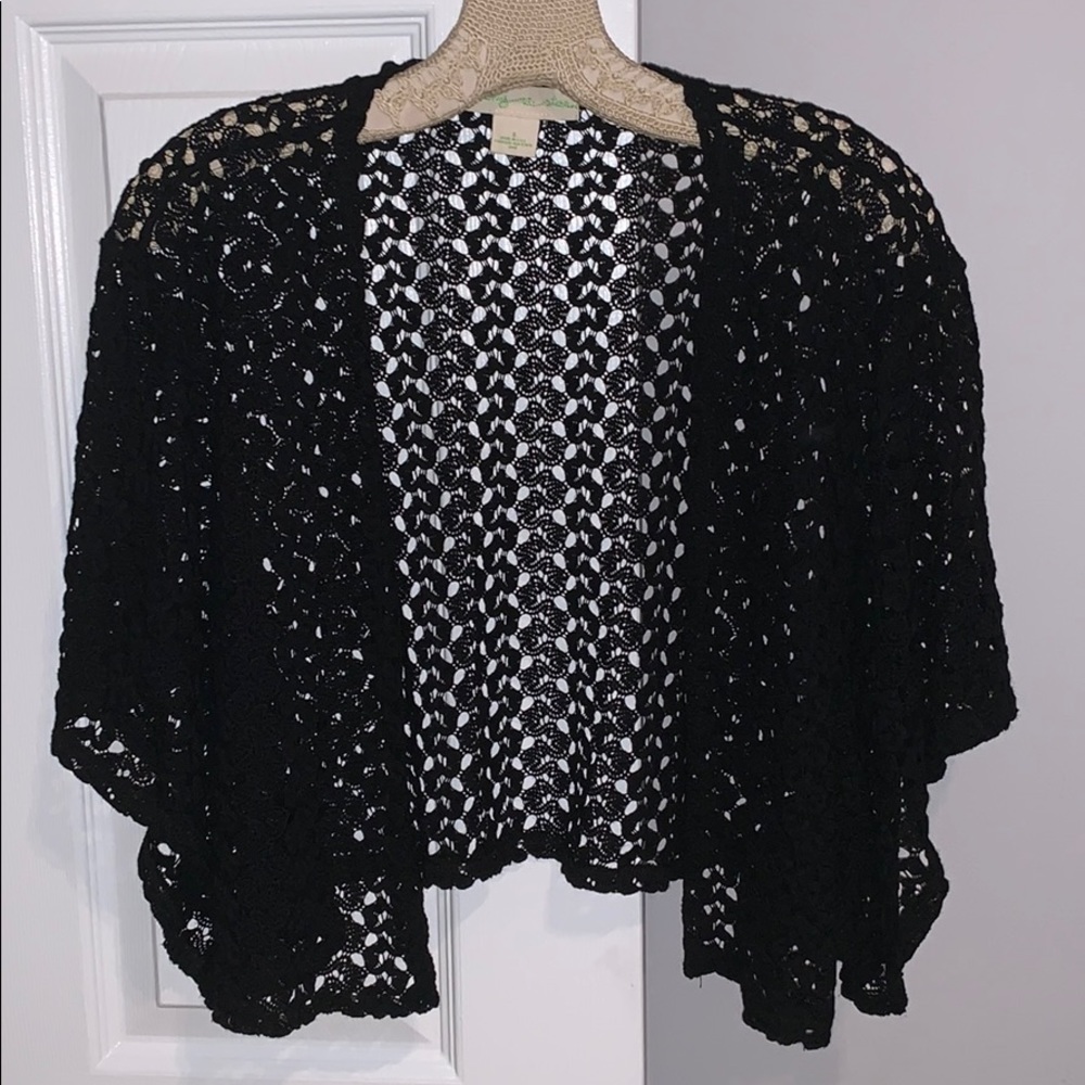 Staring at Stars Black Crochet jacket